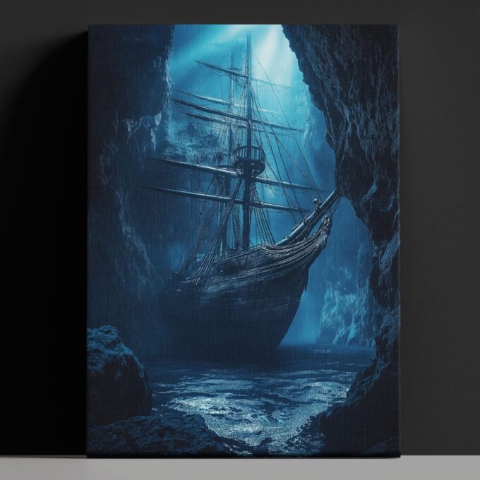 pirate ship canvas